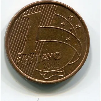 BRAZÍLIE. 1 centavo 2003.
