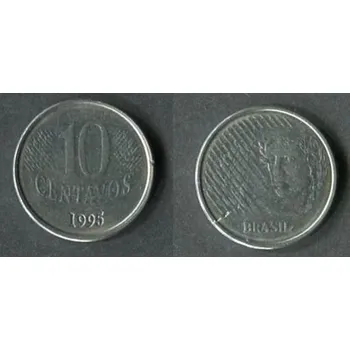 BRAZÍLIE. 10 centavos 1995. KM-633