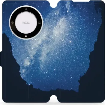 Pouzdro na mobilní telefon Knížkové flip pouzdro Mobiwear - Honor Magic5 Lite 5G - M146P Galaxie - VÝPRODEJ (Parádní flip obal, kryt, pouzdro Mobiwear na mobilní telefon Honor Magic5 Lite 5G s motivem M146P Galaxie)