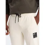 Ombre Teplákové kalhoty OM-PASK-0167 Béžová Regular Fit XL