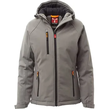 Zimní dámská softshellová bunda GALE PAD LADY, Payper Barva: KOUŘOVÁ/ČERNÁ, Velikost: XS