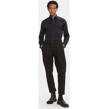 Pánská košile Michael Kors Košile MK0DS01352 Tmavomodrá Regular Fit 39