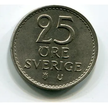 ŠVÉDSKO. 25 öre 1972.
