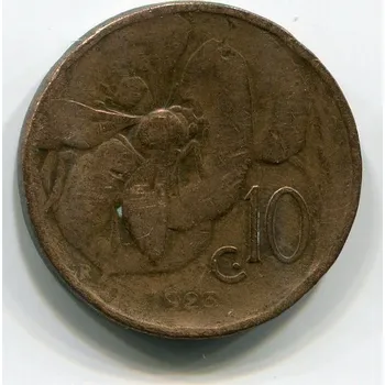 Sběratelství ITÁLIE. 10 centesimi 1923.