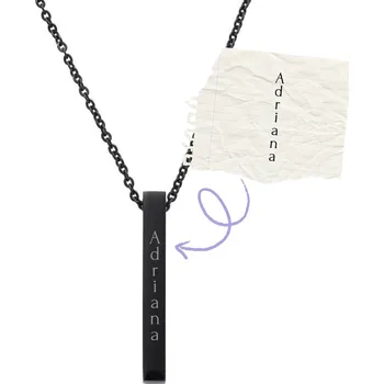 Řetízek Řetízek z chirurgické oceli - TUBUS Černá