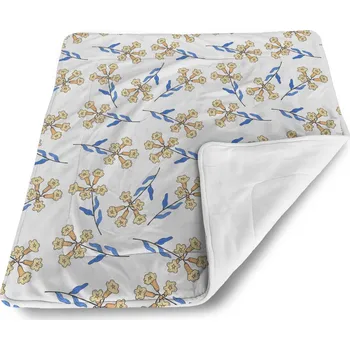 deka Sablio Deka pro miminko Žluté kvítí - 80x100 cm