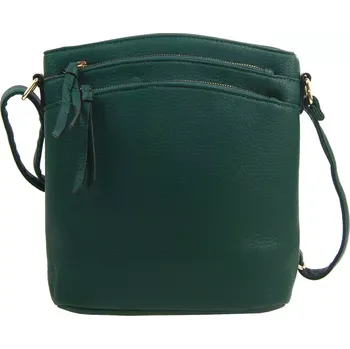 Kabelka INT. COMPANY Zelená dámská crossbody kabelka se zlatými doplňky