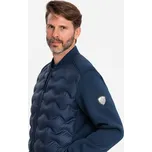 Ombre Bunda bomber OM-JALP-0141 Tmavomodrá Regular Fit M