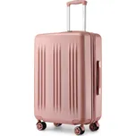 Kono elegantní kufr ABS a PC s pruhy - 92L - nude KSK2483