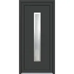 Solid Elements Vchodové dveře Hanna In, 90 L, rozměr vč. zárubně: 1000 × 2100 mm, plast, levé, antracit, prosklené W1DRBCZTK1.0019