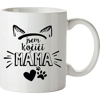 Bohemia Gifts Keramický hrnek - Jsem kočičí máma, 350 ml