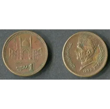 PAKISTÁN. 1 rupee 1999. KM-62