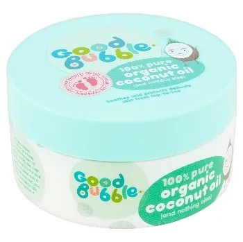 Rostlinný olej Good Bubble Organický panenský kokosový olej 185g poškozený obal