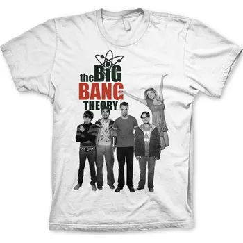 Pánské tričko Funko | Pánské tričko Big Bang Theory bílé - L / Bílá