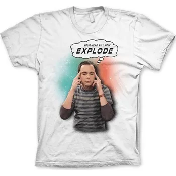 Pánské tričko Funko | Pánské tričko Big Bang Theory Sheldon bílé - XL / Bílá