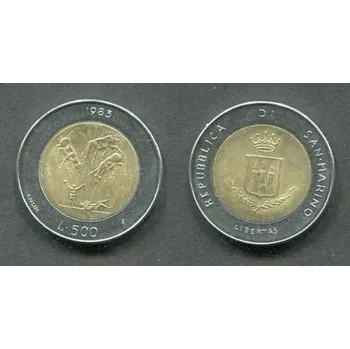 San Marino. 500 lire 1983. KM-153