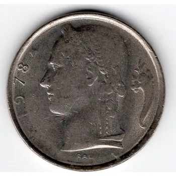 BELGIE. 5 francs 1978. BELGIQUE.