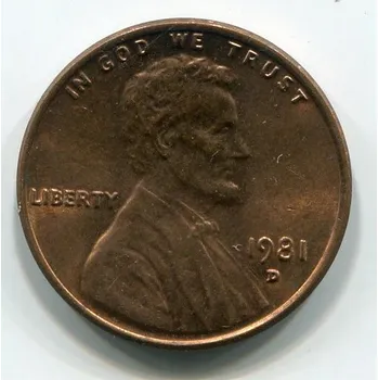 USA. 1 cent 1981/D.