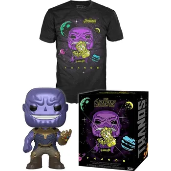 Figurka Funko | POP figurka a tričko Thanos exclusive - XL / Černá