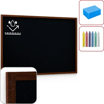 Allboards tabule černá křídová v dřevěném rámu 180x120cm voděodolná,TB1812WR