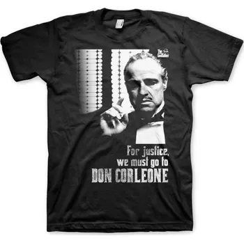Pánské tričko Funko | Pánské tričko GODFATHER - FOR JUSTICE černé - XL / Černá
