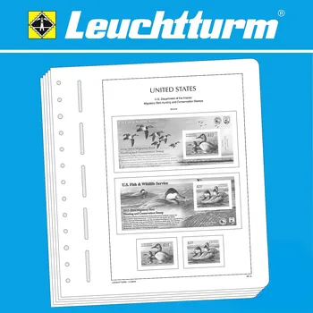 Obal pro sběratelský předmět Předtištěné listy LEUCHTTURM SF - Spojené státy americké 1934-2019, na federální kachní známky