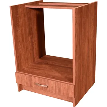 Kuchyňská skříňka Smontovaná kuchyňská skříňka pro vestavnou troubu ořech 60 cm
