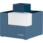 Deli - stojánek kombinovaný, 4 přihrádky, 1 box, modrý