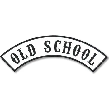 Nášivka Moto nášivka Old School Rocker white XXL na záda