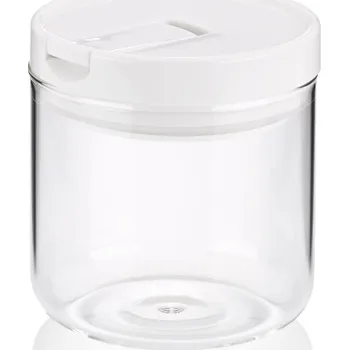 Dóza na potraviny KELA Dóza ARIK skleněná bílá 0,6 l