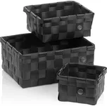 KELA Sada košíků Neo PP plast černá 3 ks KL-24485