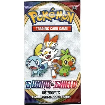 Volný čas Pokémon Pokemon TCG Sword & Shield Fun Pack (3 karty)