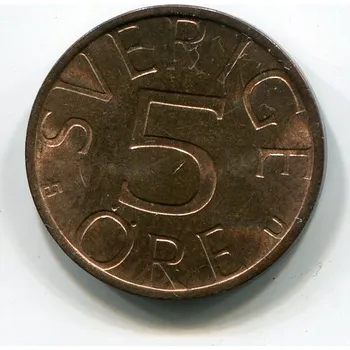 ŠVÉDSKO. 5 öre 1977. KM-849