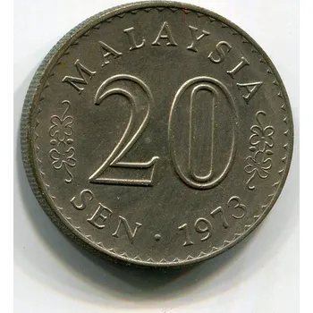 MALAISIE. 20 sen 1973.