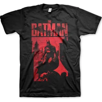 Pánské tričko 123 | Pánské tričko Batman Sketch City černé - XL / Černá