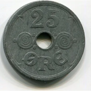 Sběratelství DÁNSKO. 25 öre 1942.