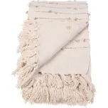 Douceur d'intérieur Přehoz na sedačku GOLDEN SUNSET s třásněmi, 125 x 150 cm