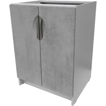 Kuchyňská skříňka Smontovaná kuchyňská skříňka spodní 60 cm barva beton korpus šedý