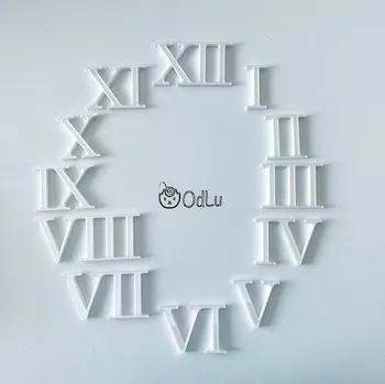 Hodinové římské číslice 4cm bílé