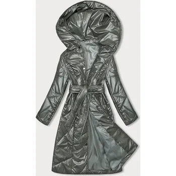 Dámská cargo bunda Khaki Prošívaná Dámská Bunda S Kapucí SWEST, odstíny zelené XL (42) i392_22405-53