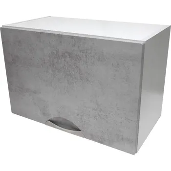 Kuchyňská skříňka Smontovaná horní skříňka výklopná barva beton korpus šedý 60 cm