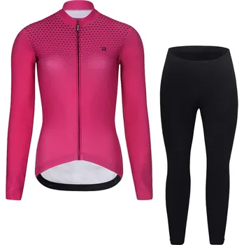 Cyklistická bunda RIVANELLE Cyklistická zimní bunda a kalhoty - STARLIGHT WINTER - černá/růžová