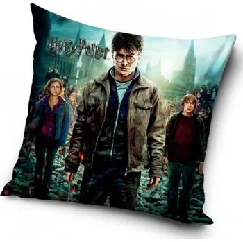 Dekorativní polštářek Carbotex Dekorační polštářek Harry Potter a čarodějové 40 x 40 cm
