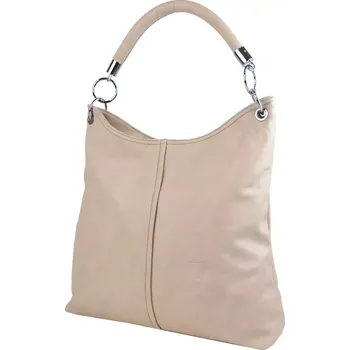 Kabelka Mahel Moderní velká kabelka přes rameno 54-MH jemně meruňková