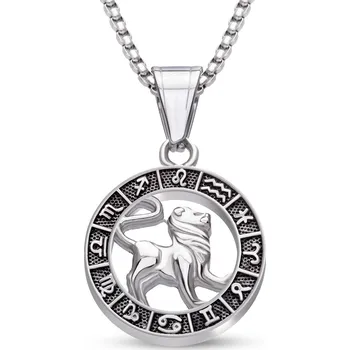 Řetízek biju Řetízek z chirurgické oceli + přívěsek znamení lev 3002216-7