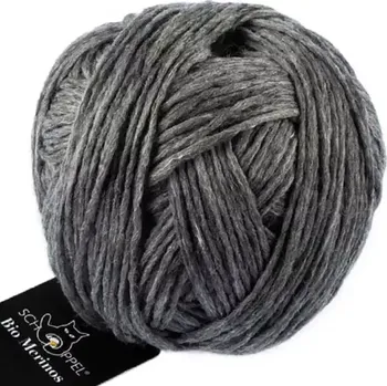 Příze Schoppel wolle Bio merinos GOTS 9263M Graumelange (Příze Bio merinos GOTS 9263M Graumelange)