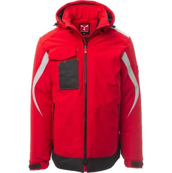 Pánská mikina Zimní pánská softshellová bunda WONDER PAD extra teplá, Payper Barva: ČERVENÁ/ČERNÁ, Velikost: S