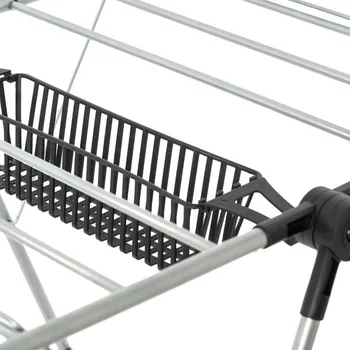 Stolování 5five Simply Smart Dvouúrovňová sušička složená, s košem pro drobné předměty, 5pět Simple Smart