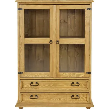 Knihovna Vitrína KD 703 rustikla