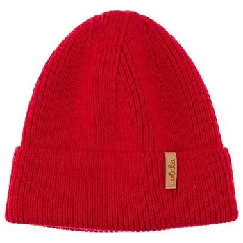 Čepice Vlnka Vlněná čepice Vlnka V21 červená velikost Uni